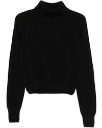 Baserange - Roll-Neck Ribbed-Trim Sweater - Lyst