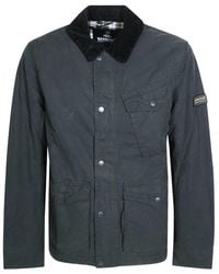Barbour - Winter Drifter Washed Waxed-Cotton Military Jacket - Lyst