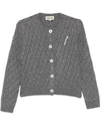 ShuShu/Tong - Cable-Knit Button-Up Cardigan - Lyst