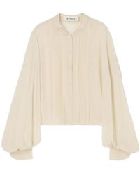 Rohe - Pleated Balloon-Sleeve Shirt - Lyst
