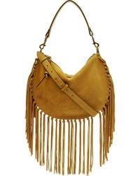 Isabel Marant - Oskan Soft Zip Fringed Shoulder Strap - Lyst