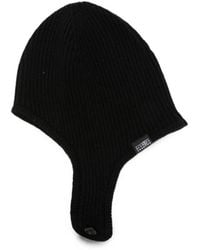 MM6 by Maison Margiela - Ribbed-Knit Ear-Flap Hat - Lyst