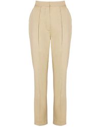 Balmain - Neutrals Trousers - Lyst