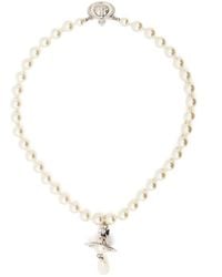 Vivienne Westwood - Faux-Pearl Drop Choker - Lyst
