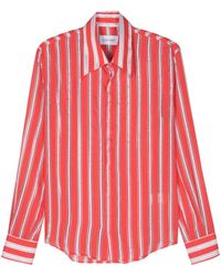 Canaku - Striped Panelled Shirt - Lyst