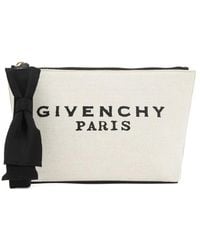 Givenchy - Bow-Detail Logo-Print Clutch Bag - Lyst