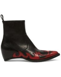Maison Margiela - Heel-Less Western Flames Boots - Lyst
