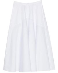 BITE STUDIOS - Zip-Fastening Midi Skirt - Lyst