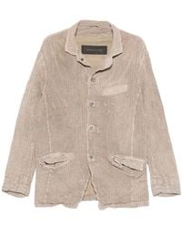 Giorgio Brato - Buttoned Pocketed Leather Jacket - Lyst