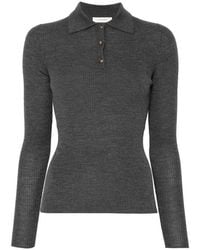 JC Sophie - Pisa Ribbed-Knit Polo-Collar Sweater - Lyst