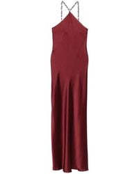 STAUD - Cadence Beaded-Halterneck Maxi Dress - Lyst