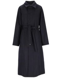 Barena - Belted Button-Up Coat - Lyst