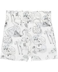 Jacquemus - Graphic-Print High-Waisted Shorts - Lyst