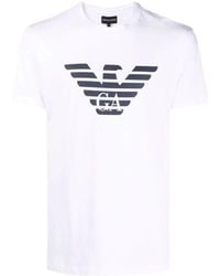 Emporio Armani - Eagle-logo T-shirt - Lyst