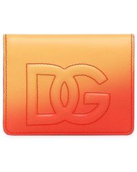 Dolce & Gabbana - Logo-Embroidered Ombré-Effect Wallet - Lyst