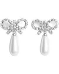 Self-Portrait - Jewellery Silver, White - Lyst