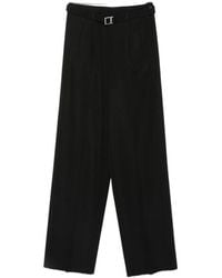 The Seafarer - Belted Wide-Leg Trousers - Lyst