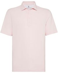 Brunello Cucinelli - Cotton Piquet Polo Shirt - Lyst