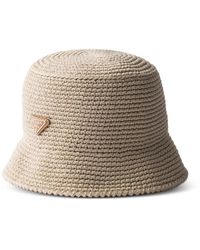Prada - Neutrals Hats - Lyst