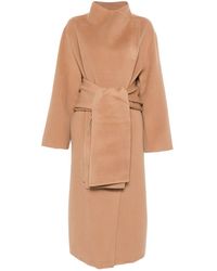 AYA MUSE - Belted Felted Coat - Lyst