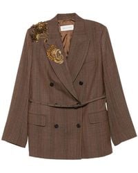 Dries Van Noten - Sequin-Embellished Pinstripe Jacket - Lyst