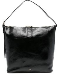 A.P.C. - A. P.C. Zip-Fastening Leather Shoulder Bag - Lyst