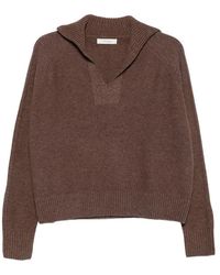JC Sophie - Pilar Sailor-Collar Raglan-Sleeve Sweater - Lyst