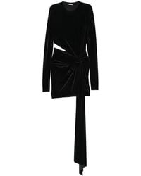 Amazuìn - Anouk Velvet Cut-Out Mini Dress - Lyst