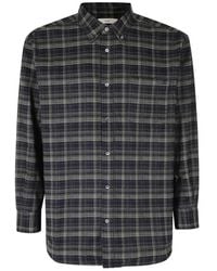 DUNST - Check-Pattern Button-Down Shirt - Lyst