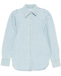 BITE STUDIOS - Puff-Sleeve Denim Shirt - Lyst