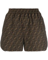 fendi monogram shorts