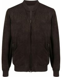 Salvatore Santoro Zip-up Leather Jacket - Brown