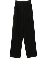 Tom Ford - Satin-Trimmed Pleated Trousers - Lyst