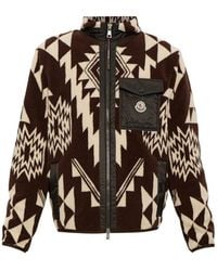Moncler - Sweatshirt-Neutrals Polyester Sweater - Lyst