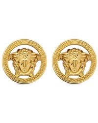 Versace - Medusa Emblem Mini Earrings - Lyst