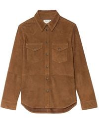Zadig & Voltaire - Suede Button-Down Shirt - Lyst