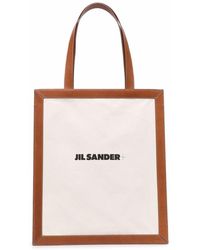Jil Sander Logo-print Tote Bag - Multicolour