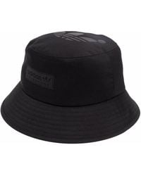 adidas Logo-print Print Bucket Hat - Black