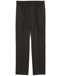 Ami Paris - Elasticated-Waist Striped Wool Trousers - Lyst
