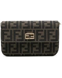 Fendi - Baguette Ff-Motif Clutch Bag - Lyst