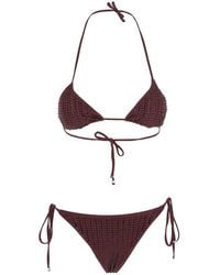 VENUJA - Rhinestone-Embellished Triangle Bikini - Lyst