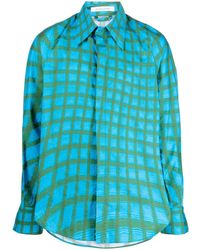 Bianca Saunders - Abstract-Print Cotton Shirt - Lyst