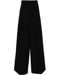 Ann Demeulemeester - Pressed-Crease Wide Trousers - Lyst