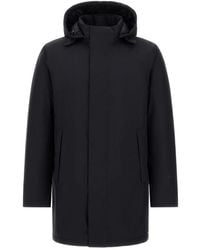 Herno - Gore-Tex Hooded Single-Breasted Coat - Lyst