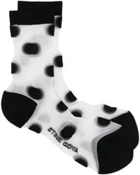 Stine Goya - Polka-Dot Sheer-Finish Socks - Lyst