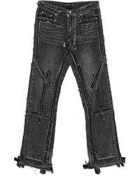 Who Decides War - Exposure Frayed Jeans - Lyst