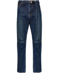Sacai - Belted Tapered Jeans - Lyst
