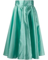 Dolce & Gabbana Midi Full Skirt - Blue