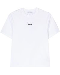 Maison Labiche - Popincourt Embroidered-Slogan T-Shirt - Lyst