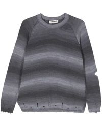 A PAPER KID - Distressed-Effect Cut-Out Jumper - Lyst